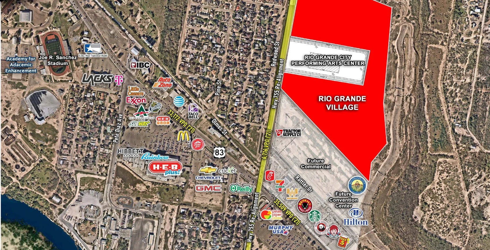 Rio Grande Village retail development site plan